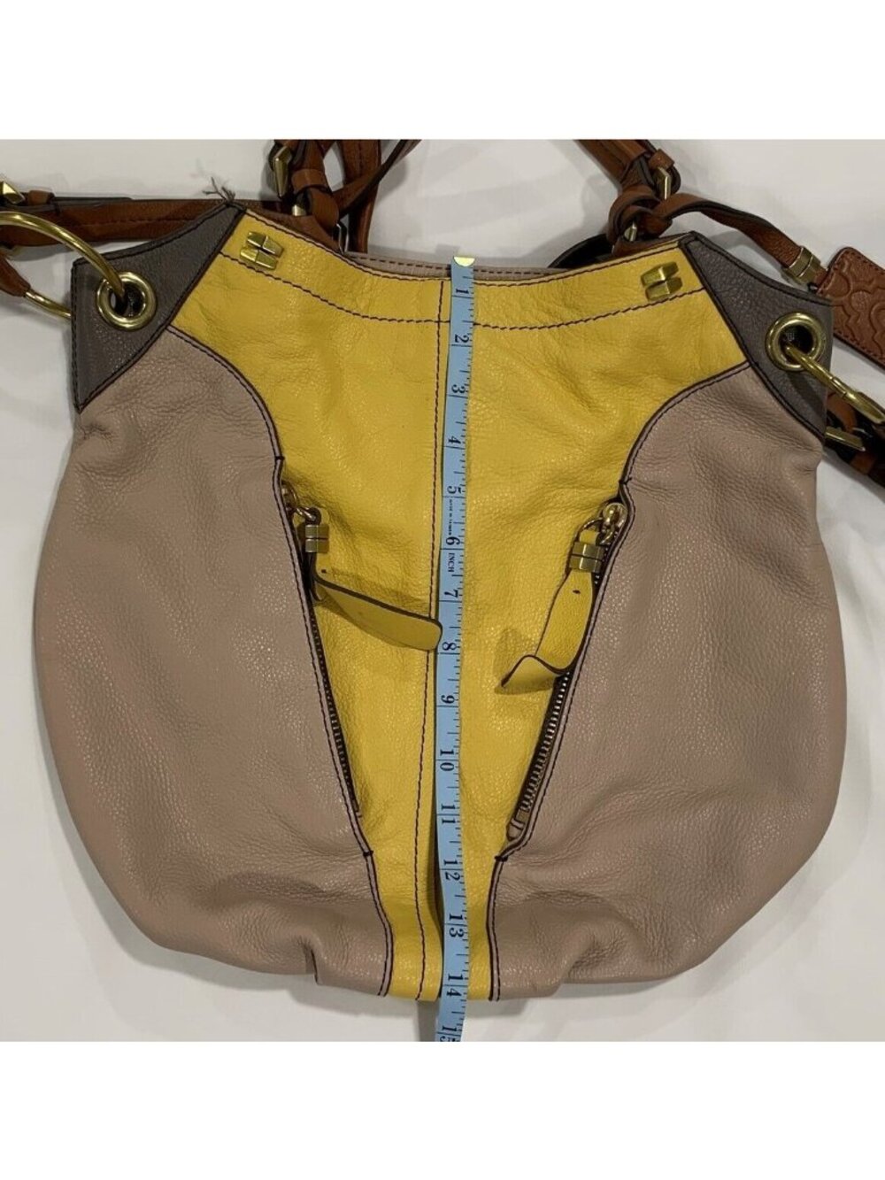 orYANY Womens Shoulder Hobo Bag Pebble Leather Adjustable Strap Pockets Purse - Picture 8 of 15